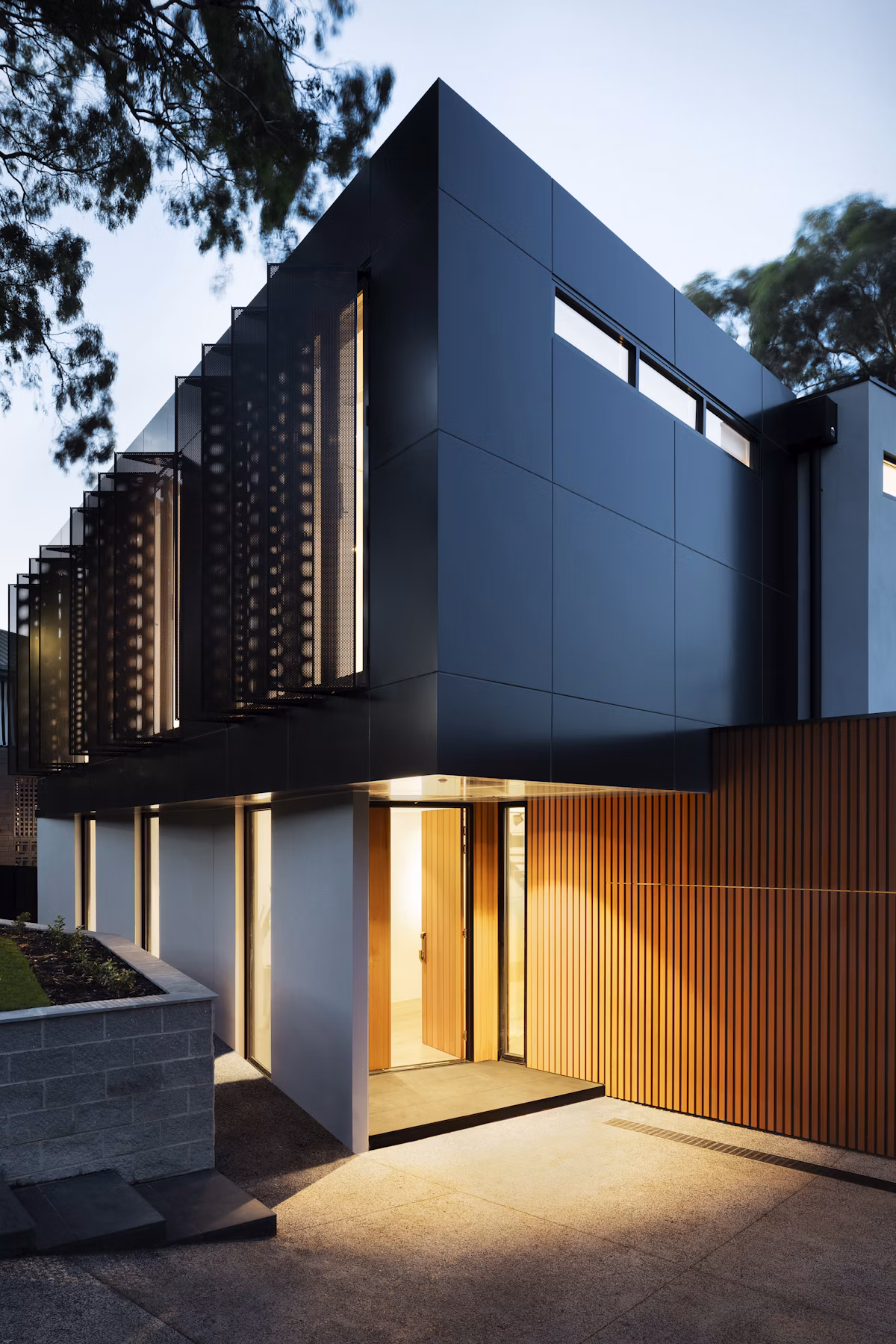 Advisor walking clients through a premium residence